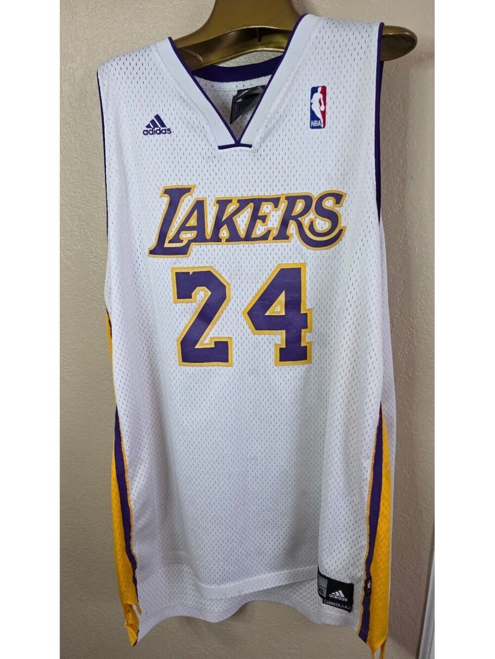 Vintage 1st Generation Adidas Swingman Los Angeles Lakers #24 NBA Jersey 2XL